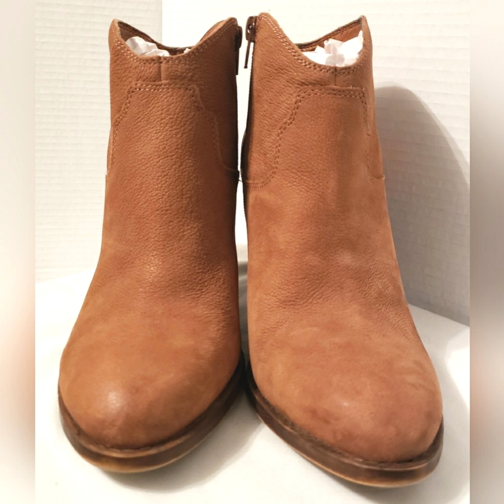 LUCKY BRAND Women's Tan Brown Western Style Ankle Booties Size 10 - Picture 16 of 16